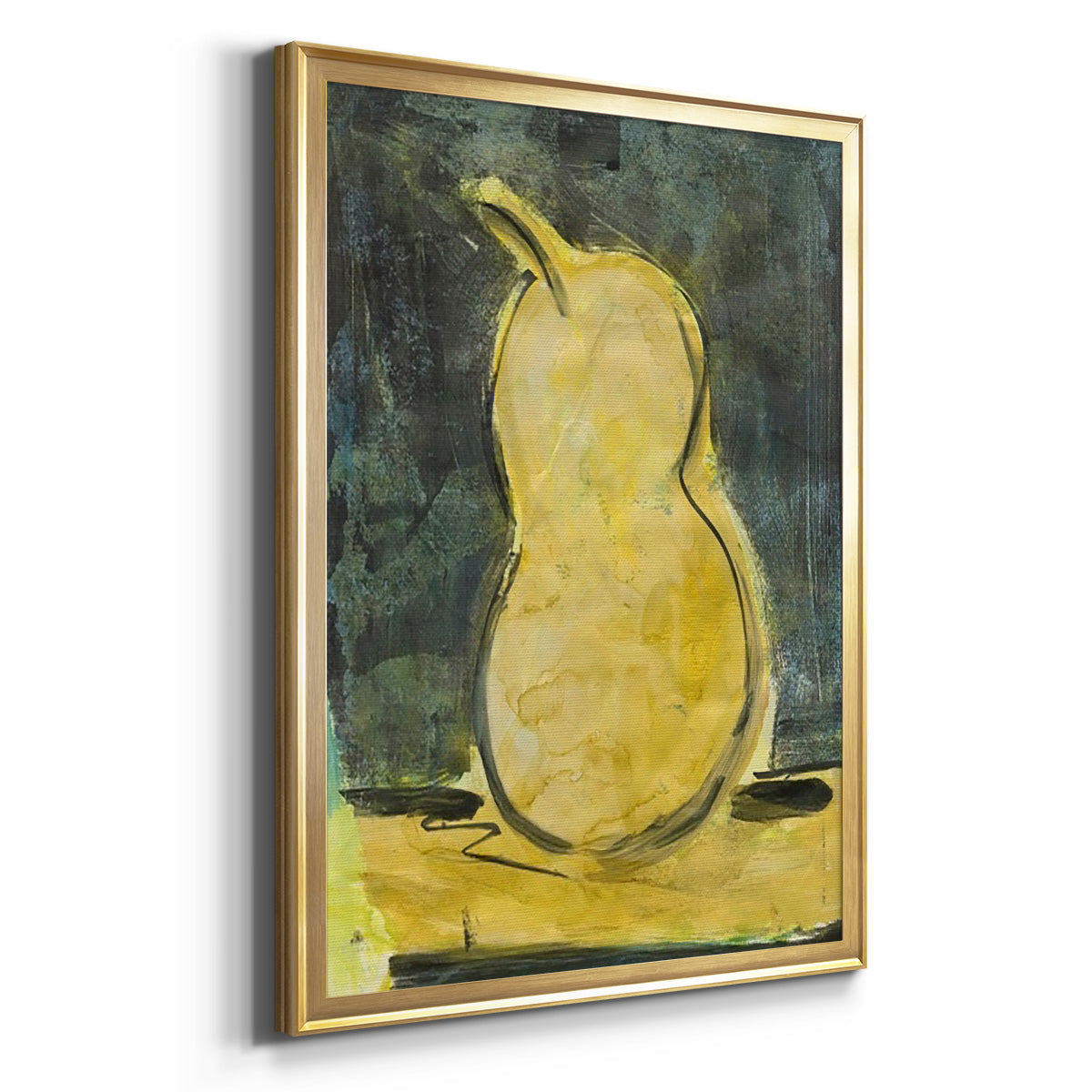 Urban Pear I - Modern Framed Canvas Print