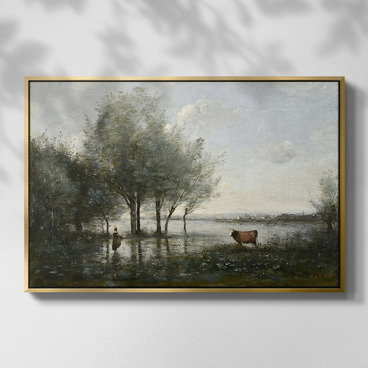 The Marsh (Le Marais), c. 1865-1870 - Floater Framed Canvas Print