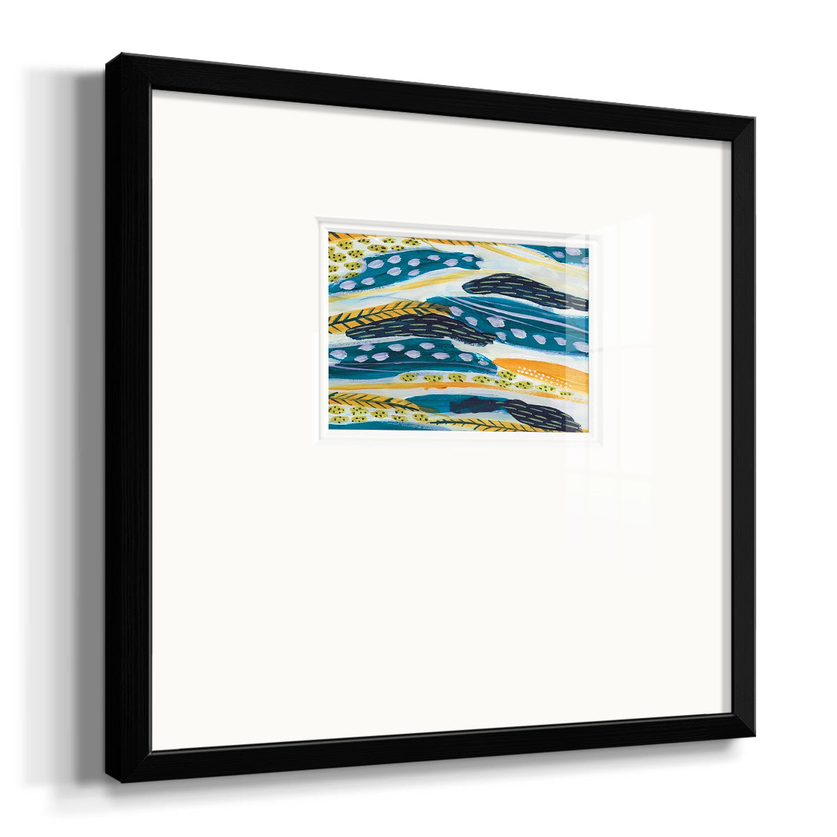 Feathery IV Premium Framed Print Double Matboard