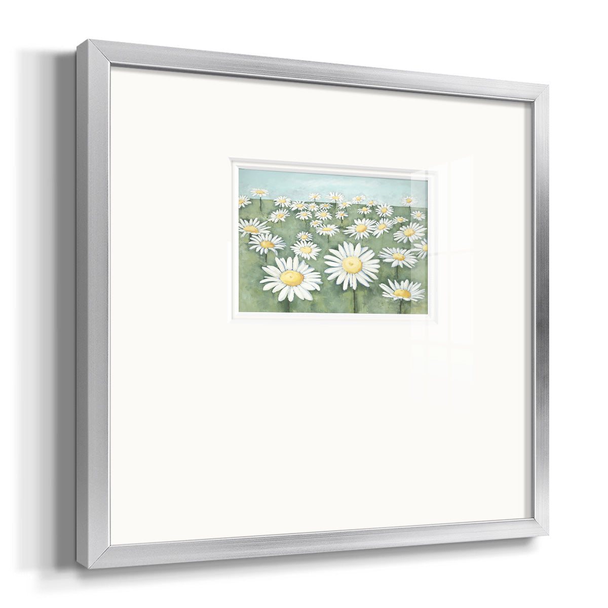 Field of Flowers- Premium Framed Print Double Matboard