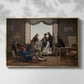 A Group of Danish Artists in Rome, 1837 - Floater Framed Canvas Print
