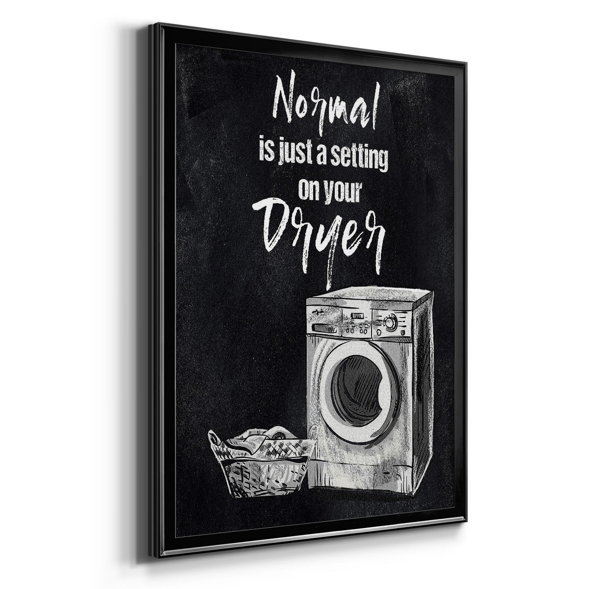 Normal Is Just A Setting - Modern Framed Canvas Print