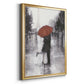 Caught in the Rain - Modern Framed Canvas Print