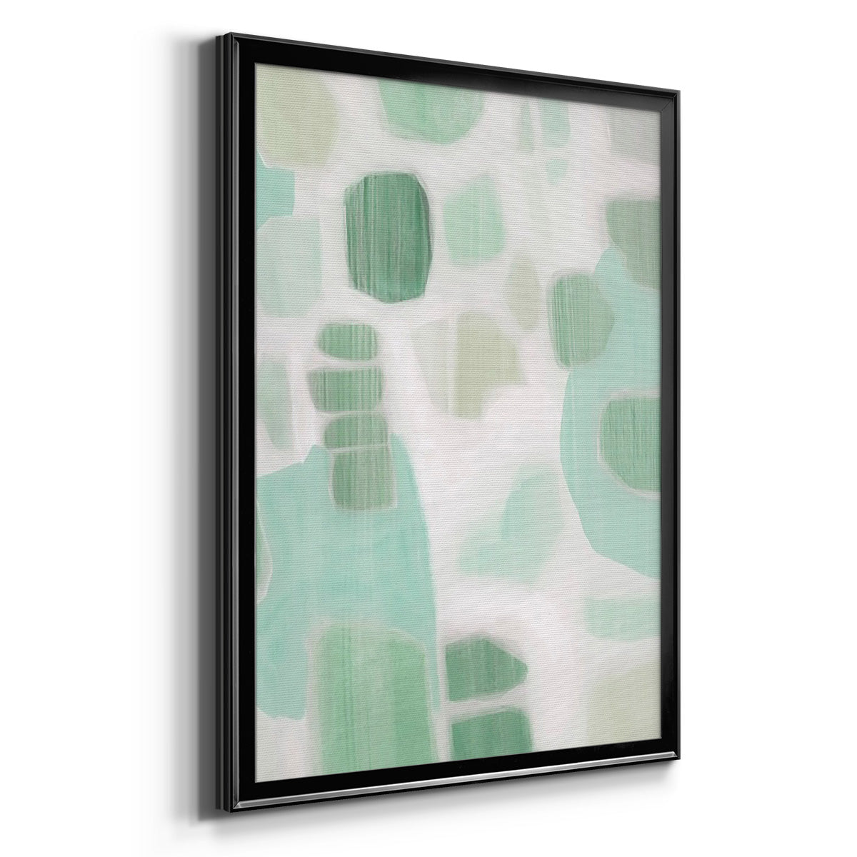 River Shapes I - Modern Framed Canvas Print