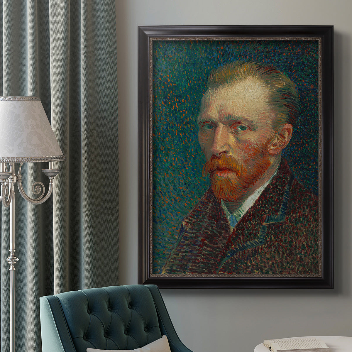 Self-Portrait, 1887 - Ornate Framed Canvas Print