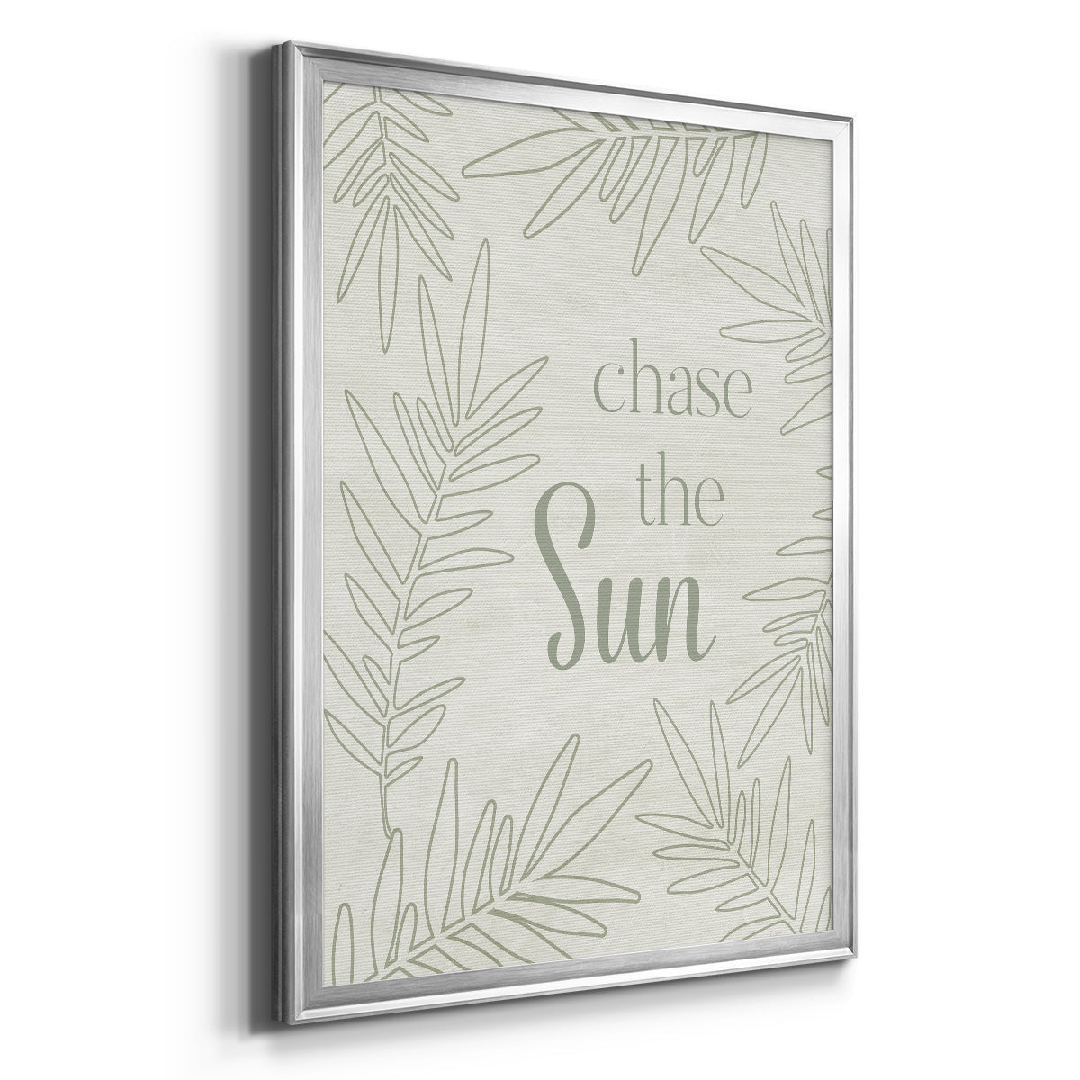 Chase the Sun - Modern Framed Canvas Print