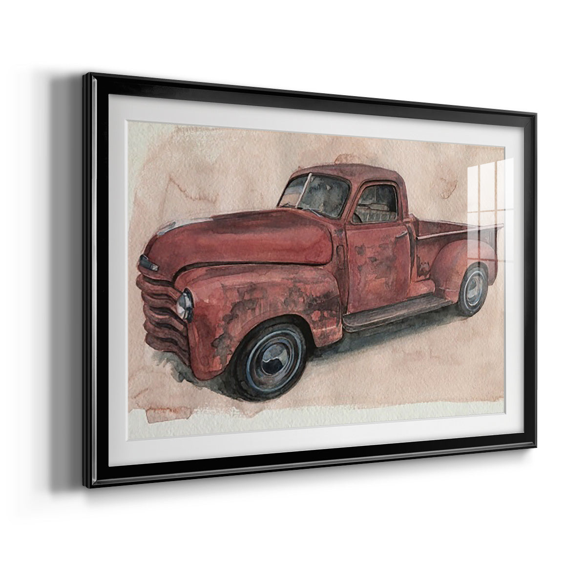 Antique Pickup I Premium Framed Print - Ready to Hang