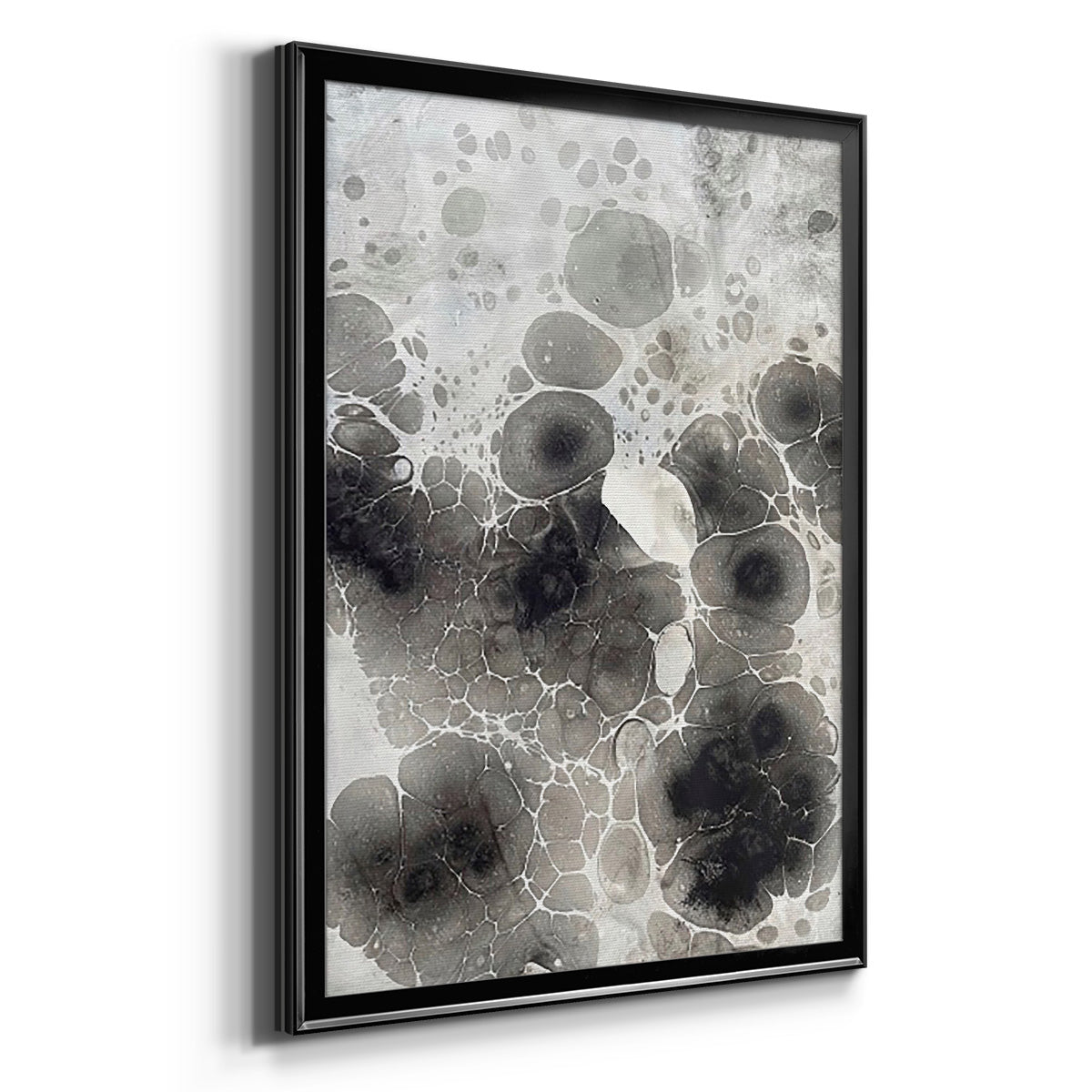 Marbling X - Modern Framed Canvas Print