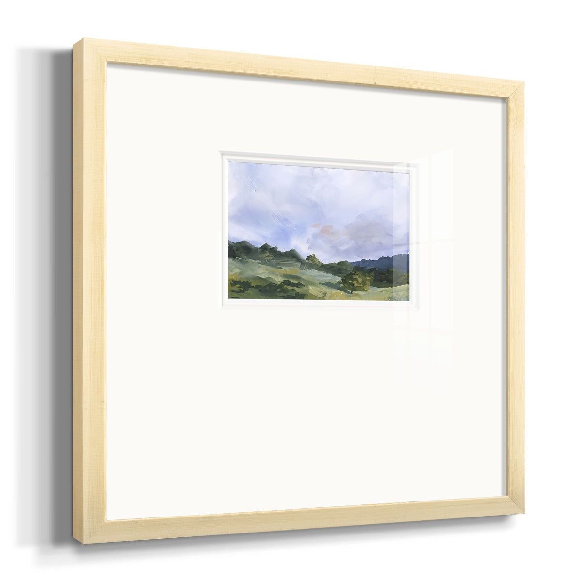 Pastoral Horizons I Premium Framed Print Double Matboard