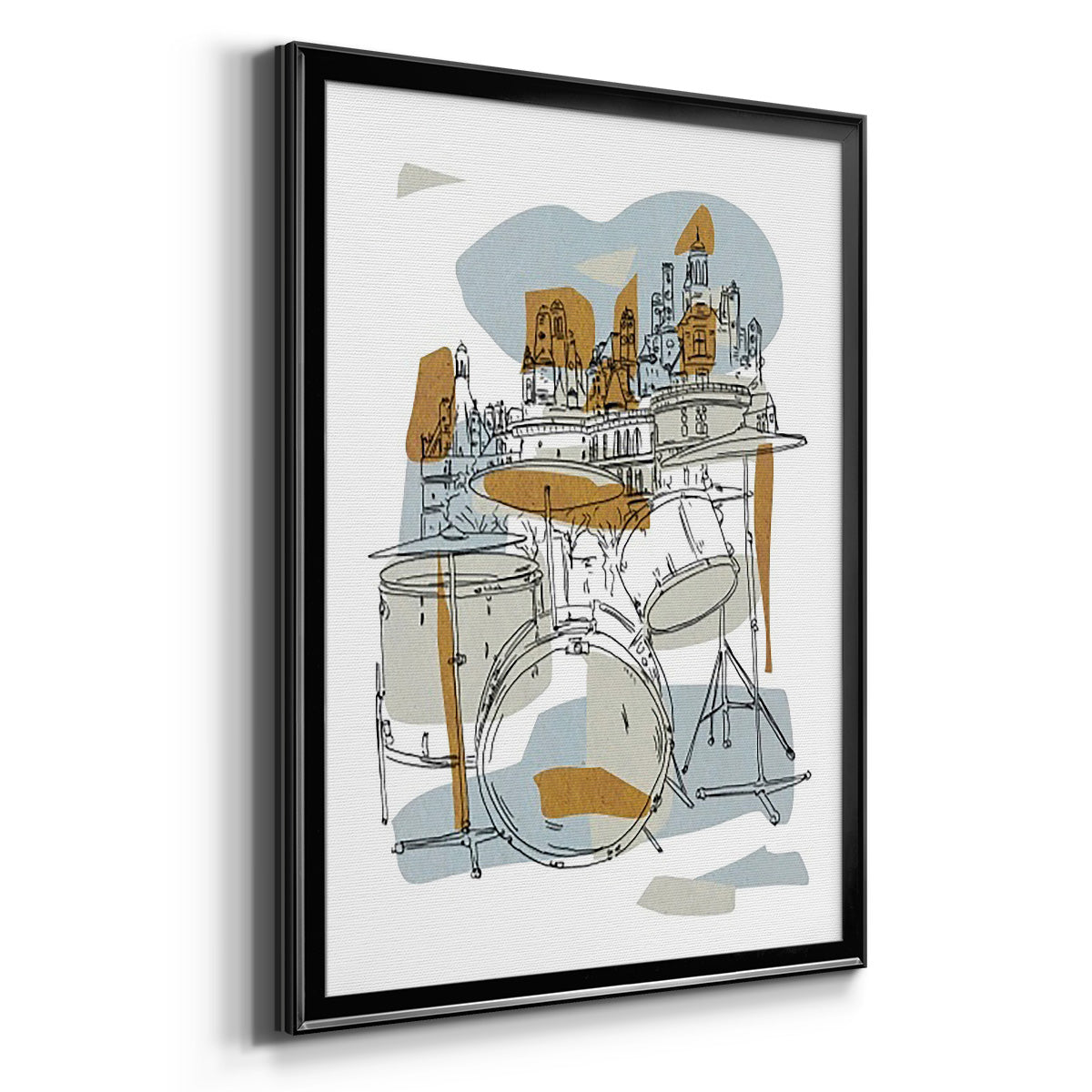 Rehearsal IV - Modern Framed Canvas Print