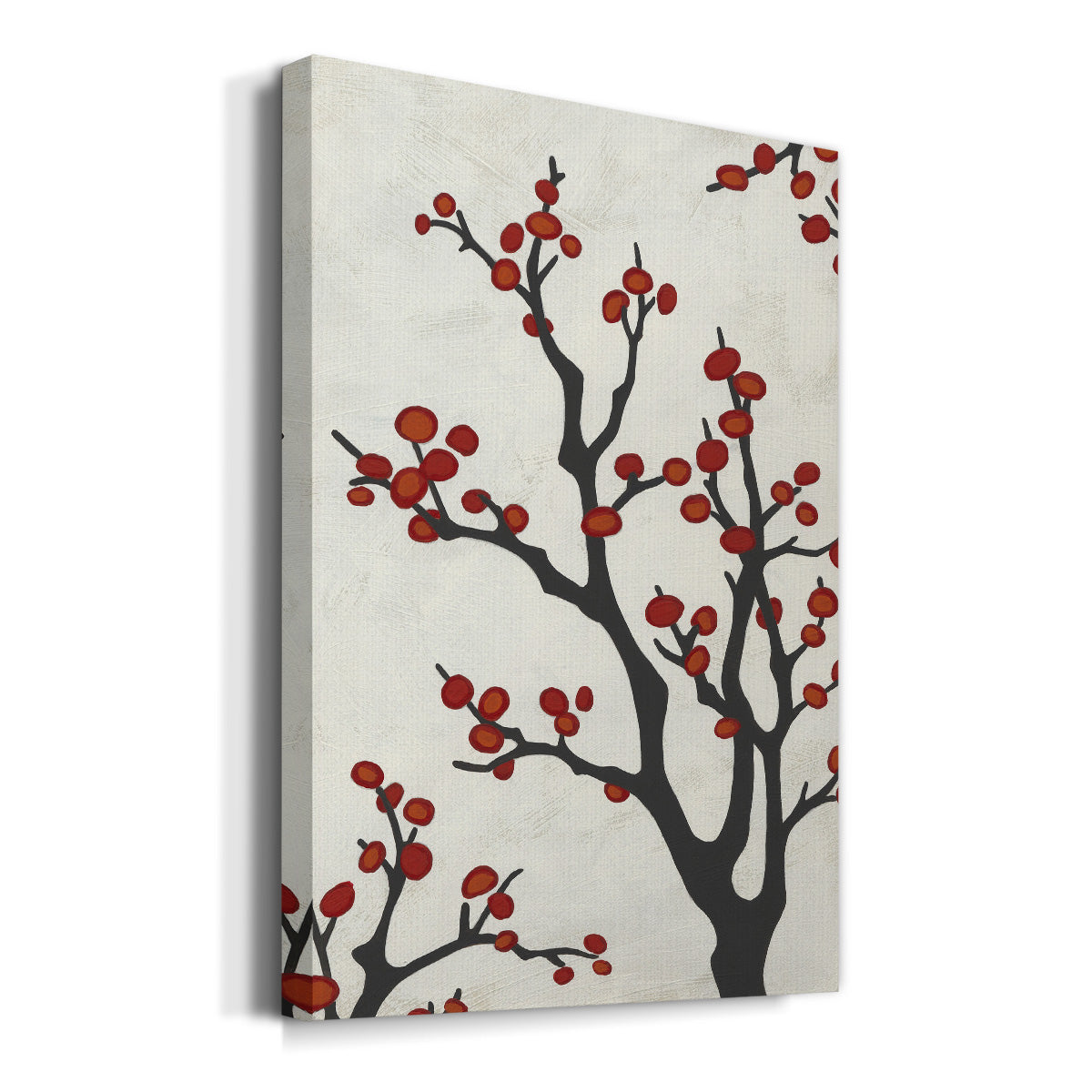 Red Berry Branch II - Canvas Art Print