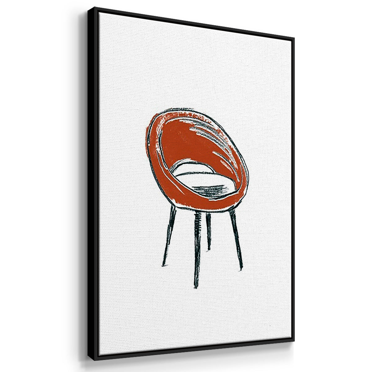 Take a Seat IV - Framed Premium Gallery Wrapped Canvas L Frame 3 Piece Set - Ready to Hang