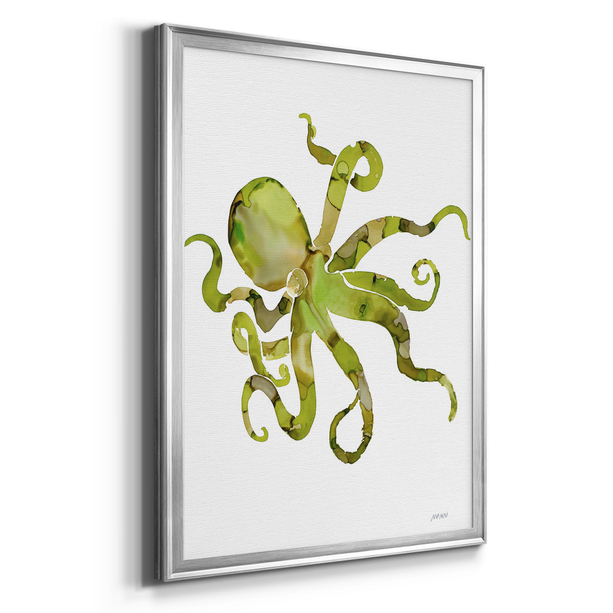 Octopus - Modern Framed Canvas Print