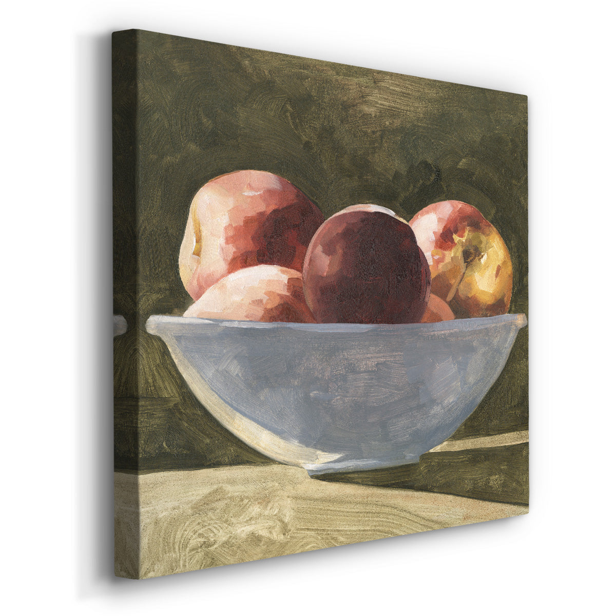 Bowl of Peaches II-Premium Gallery Wrapped Canvas - Ready to Hang