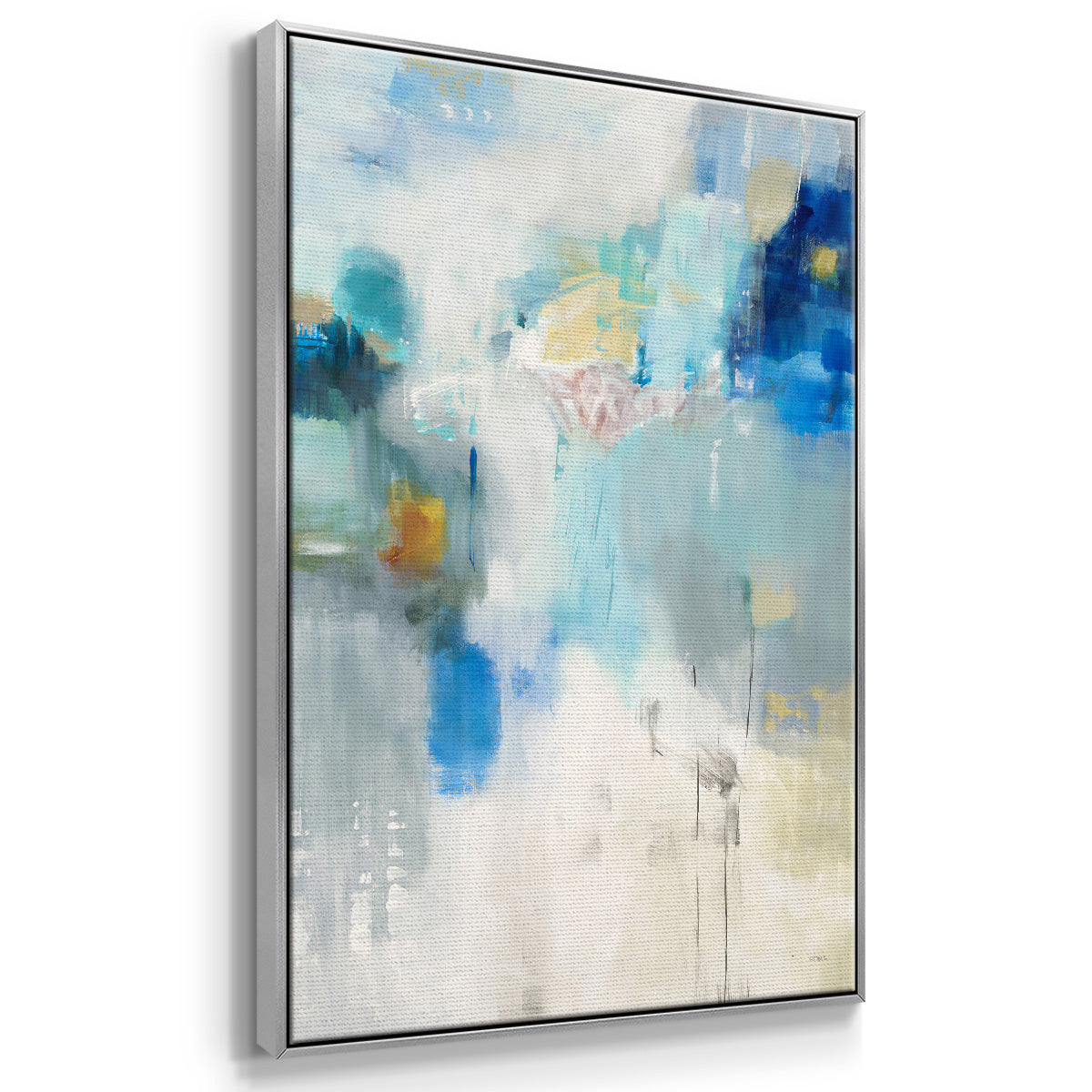 Celeste Motion I - Framed Premium Gallery Wrapped Canvas L Frame - Ready to Hang