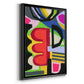 Bold Shape Shift I - Modern Framed Canvas Print