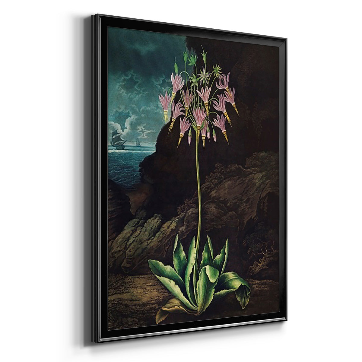 Temple of Flora II - Modern Framed Canvas Print