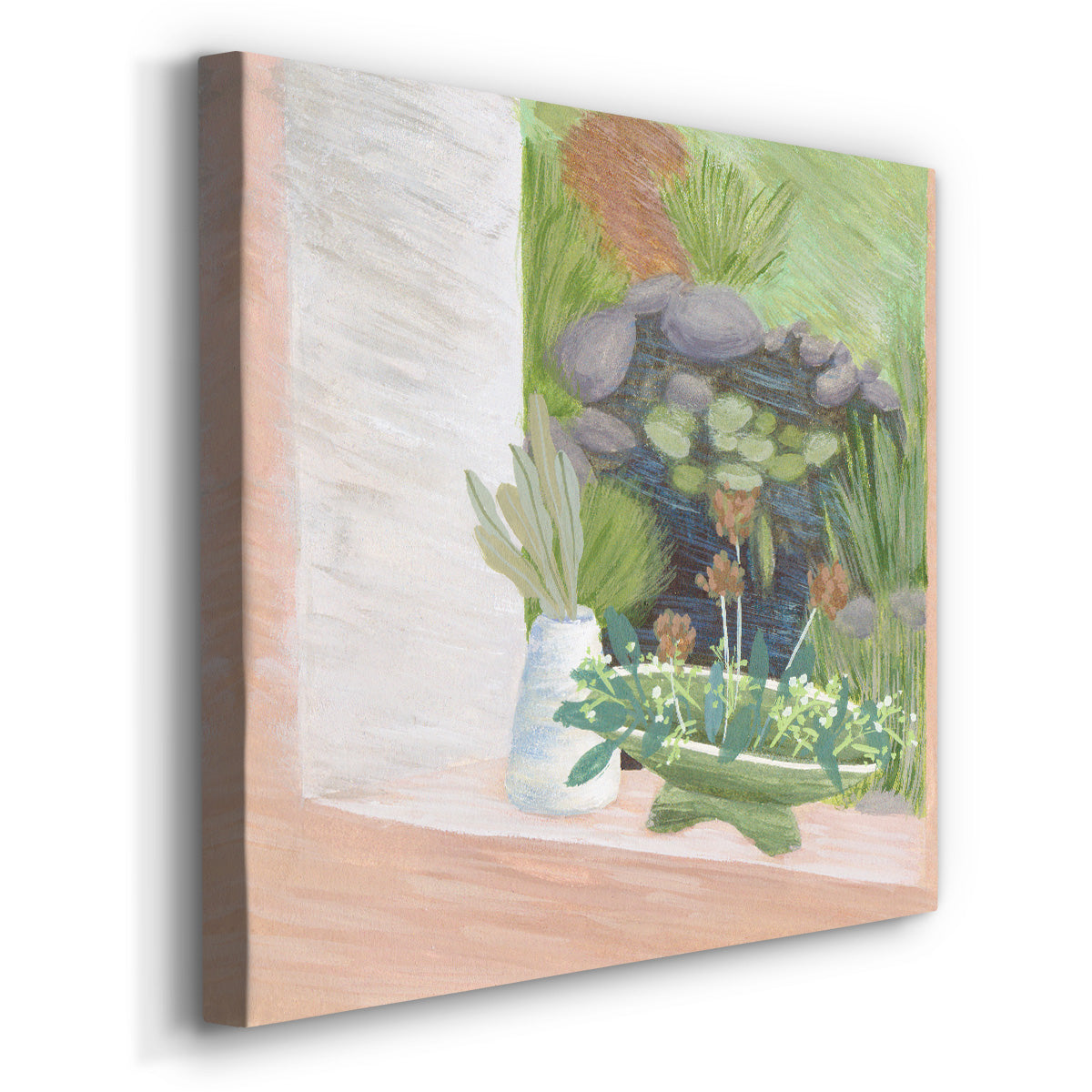 Window Plants II-Premium Gallery Wrapped Canvas - Ready to Hang