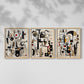 Abstract Series CLXVIII - Restickable Framed Art Set