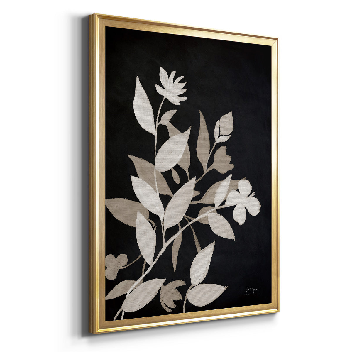 Midnight Silhouette I - Modern Framed Canvas Print