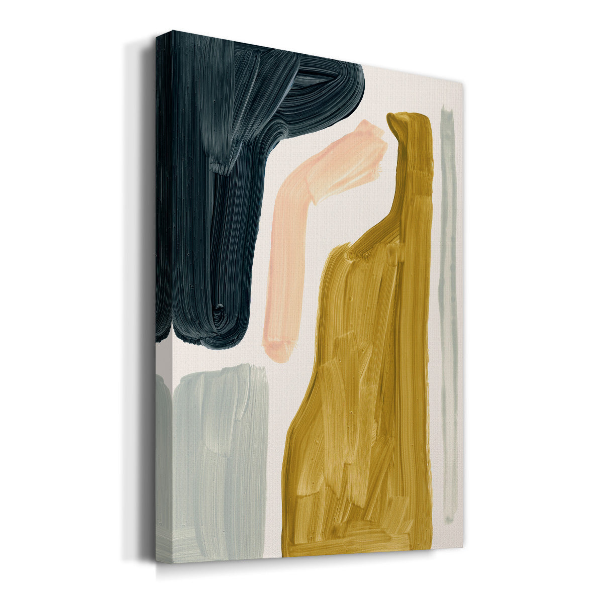 Brushy Shapes I Premium Gallery Wrapped Canvas - Ready to Hang