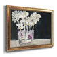 White Flowers in Fuchsia II Premium Framed Canvas- Ready to Hang