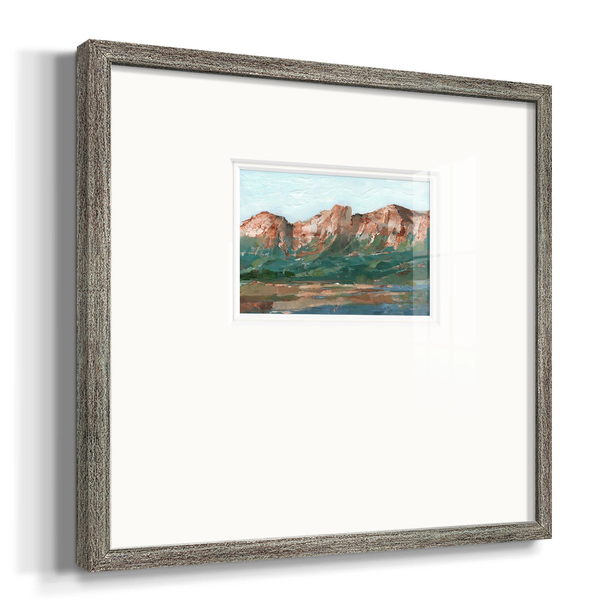 Heading West I Premium Framed Print Double Matboard