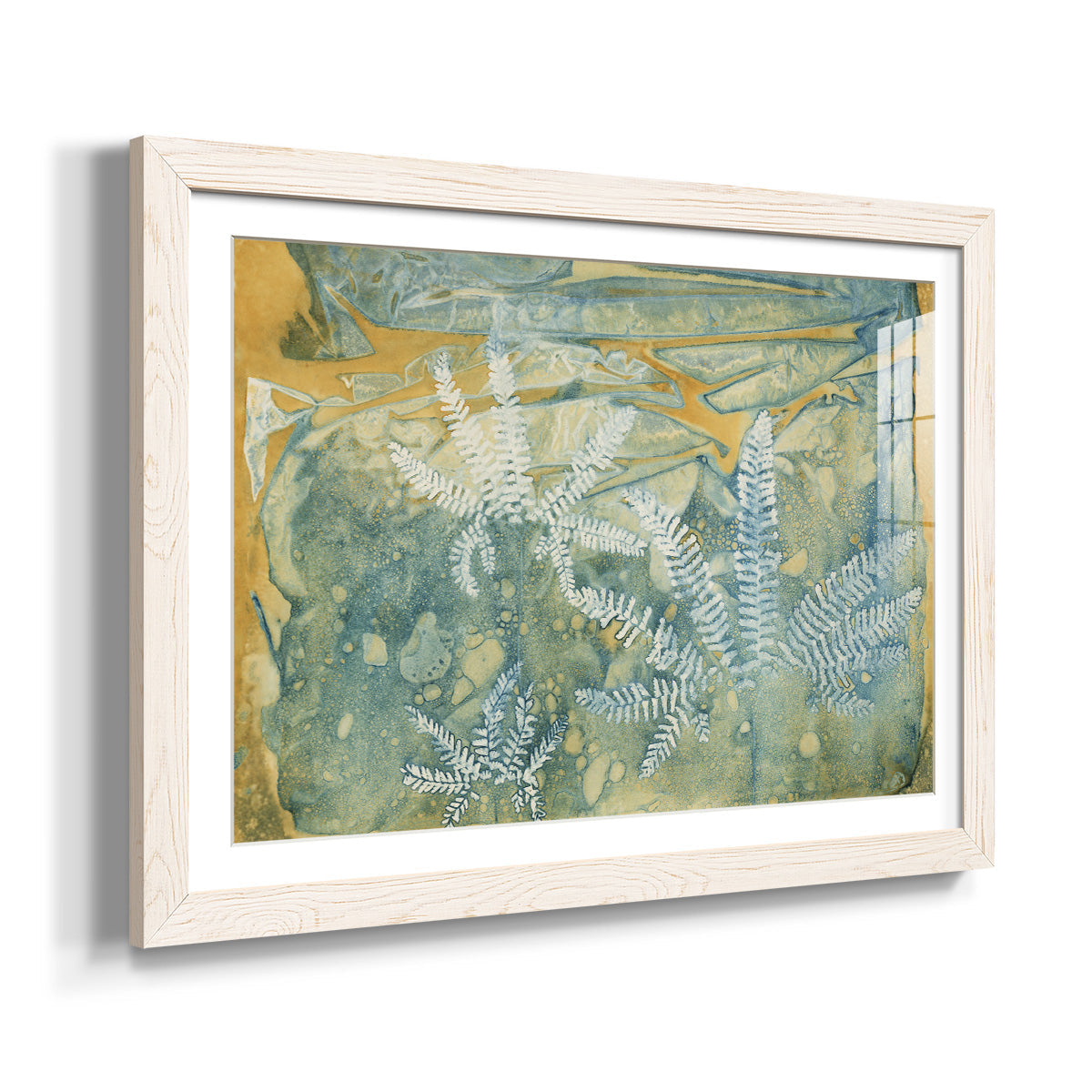 Floating Ferns - Barnwood Framed Art Print