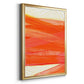 Warm Rays II - Modern Framed Canvas Print