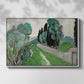 Landscape with Cypresses and Olive Trees near Nice, c. 1918 - Floater Framed Canvas Print
