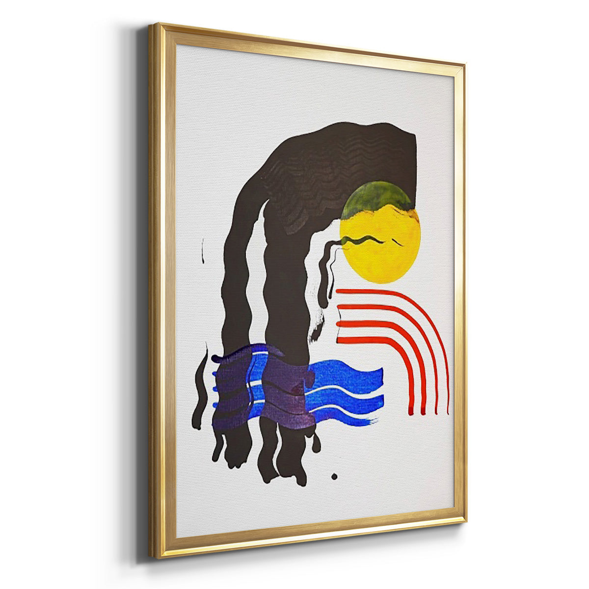Shifting I - Modern Framed Canvas Print