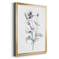 Wild Poppy Sketch - Modern Framed Canvas Print