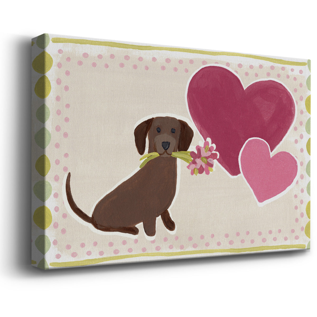 Dachshund Delight Collection A Premium Gallery Wrapped Canvas - Ready to Hang