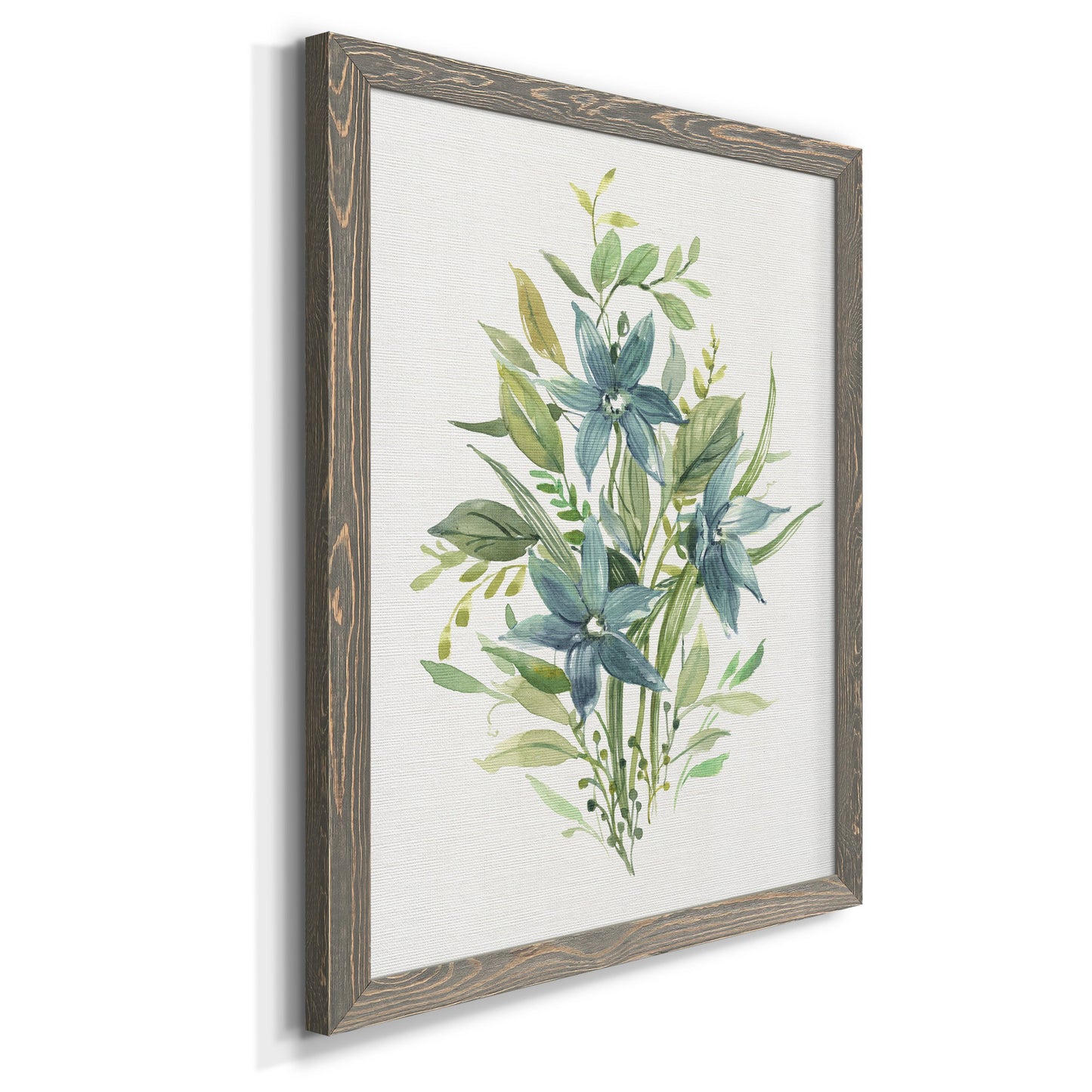 Greenery I - Premium Canvas Framed in Barnwood - Ready to Hang