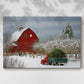 Pale Winter Yule Chapel - Canvas Art Print