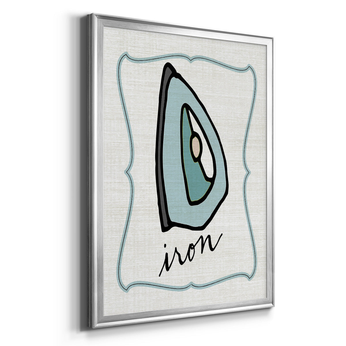 Iron - Modern Framed Canvas Print