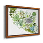 Succulent Field II - Ornate Framed Canvas Print