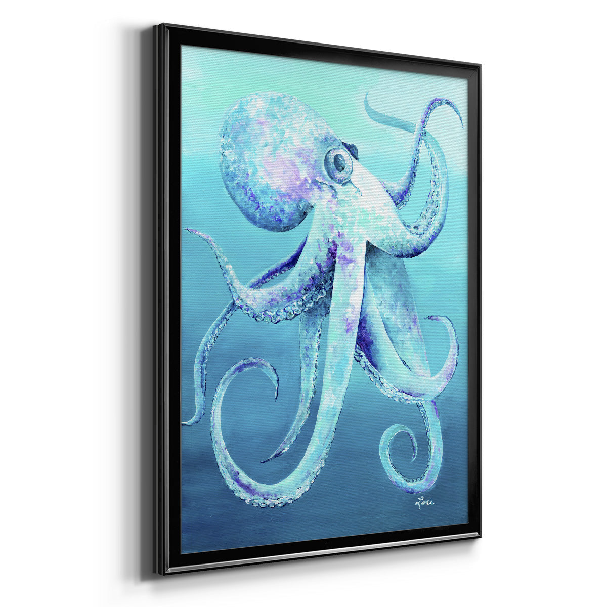 Octopus - Modern Framed Canvas Print