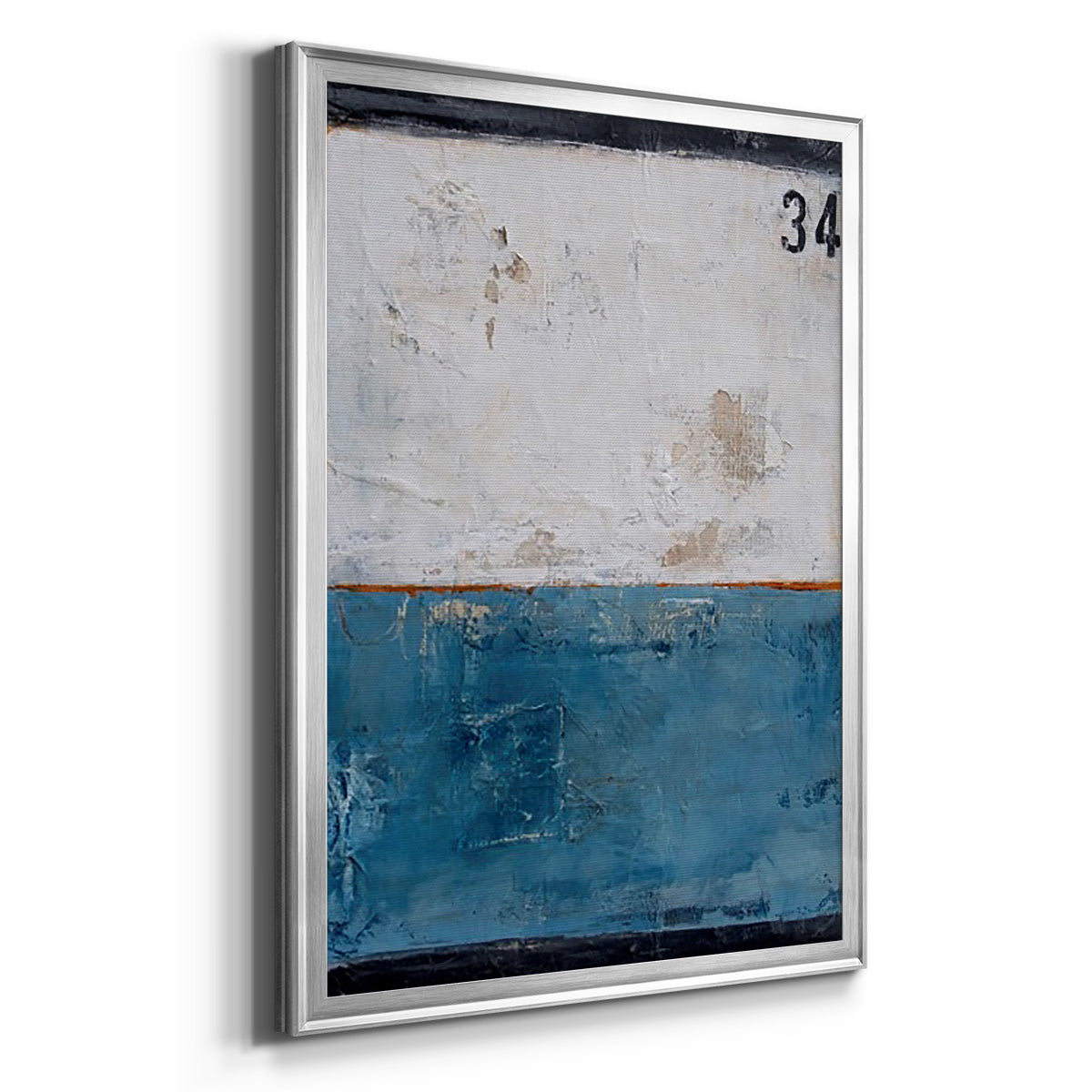 Take 34 - Modern Framed Canvas Print