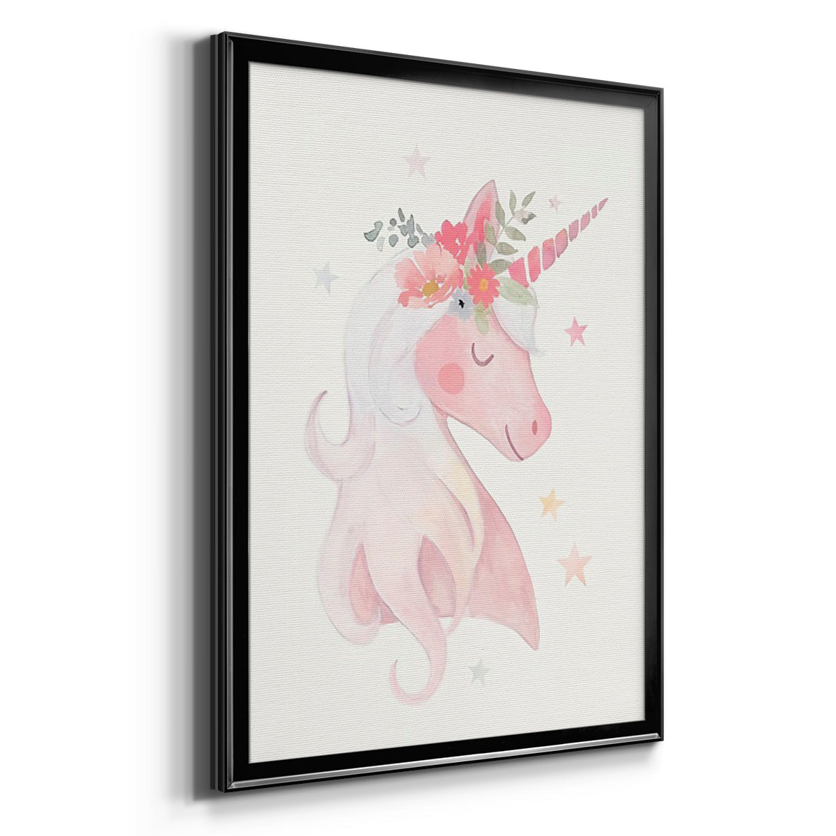 Sweet Unicorn II - Modern Framed Canvas Print