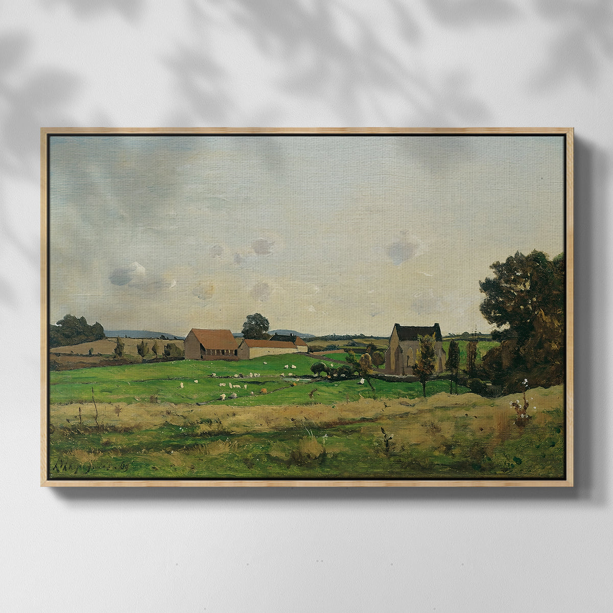 The Saulce Estate, 1869 - Floater Framed Canvas Print