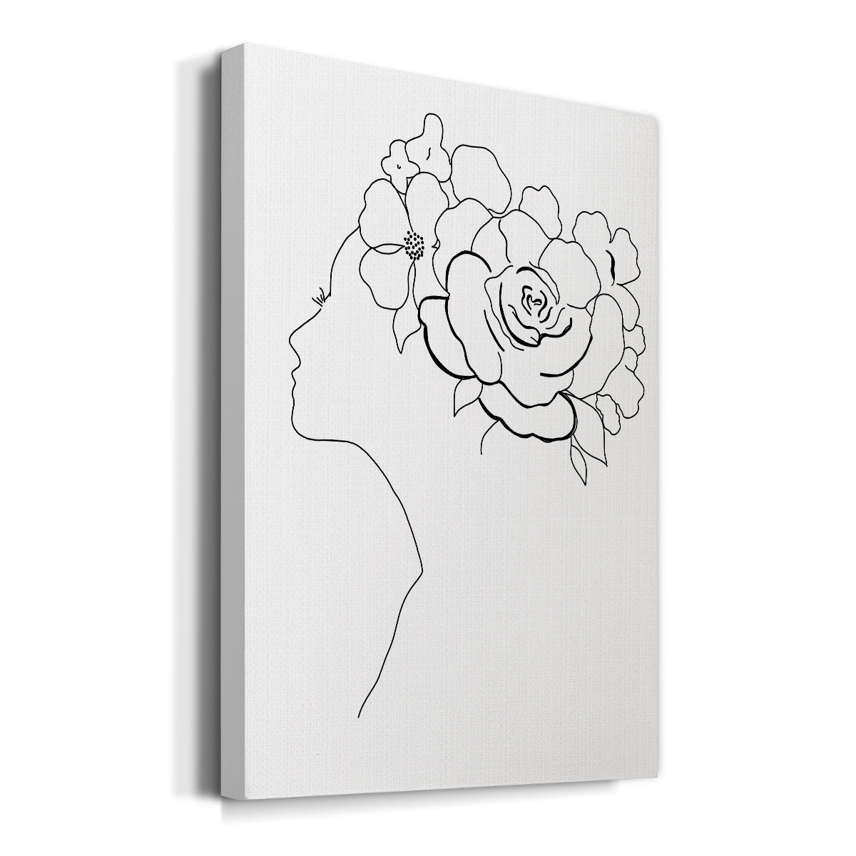 Fashion Floral Sketch II - Canvas Art Print