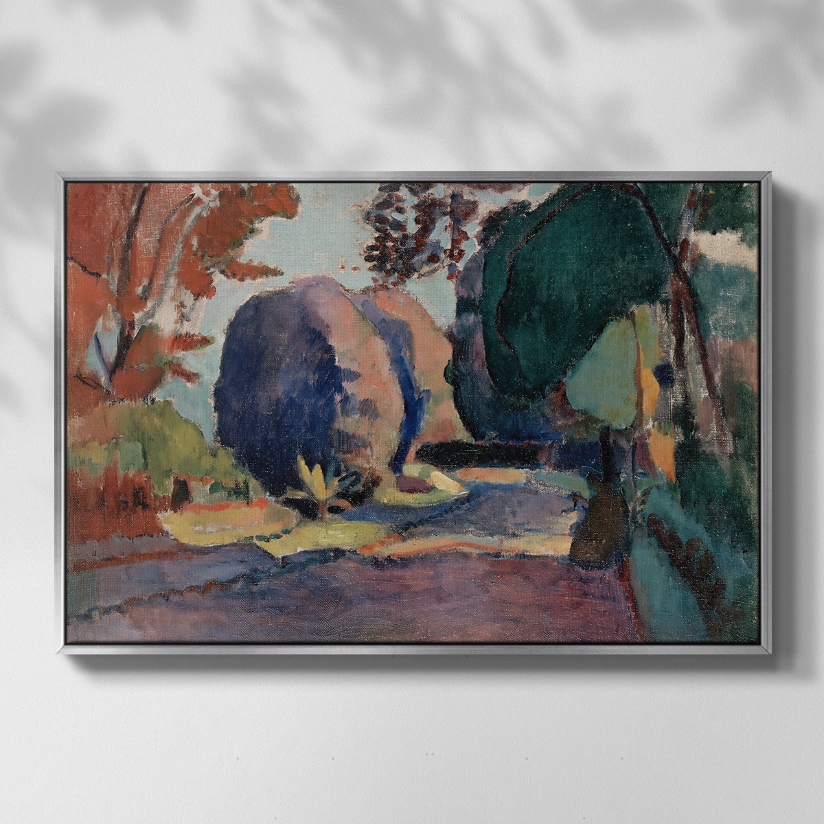 The Luxembourg Gardens, 1901 - Floater Framed Canvas Print