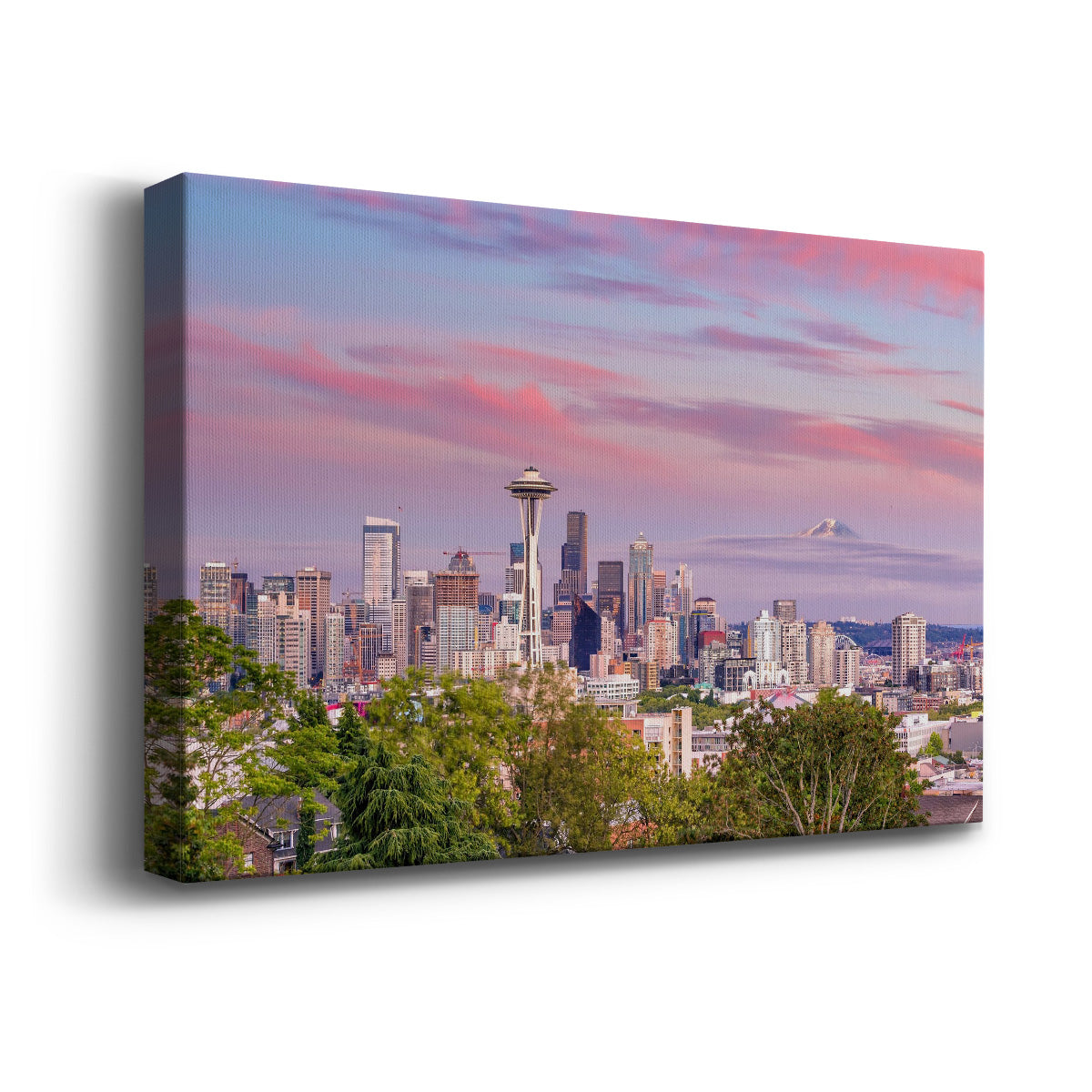 Seattle Skyline Panorama - Canvas Art Print