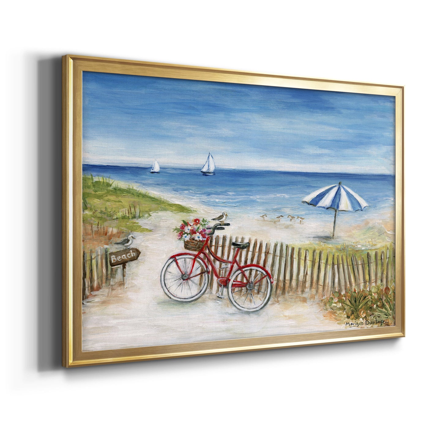 Beach Ride II Premium Classic Framed Canvas - Ready to Hang