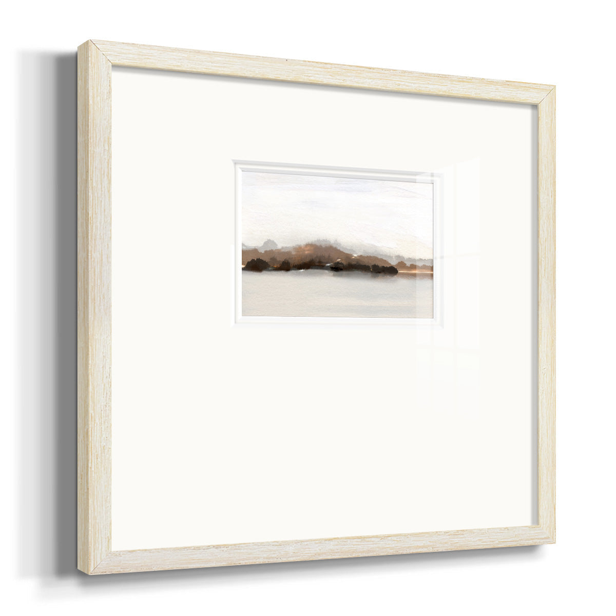 Slauson Mountain at Dusk Premium Framed Print Double Matboard