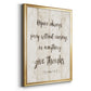 Rejoice Always - Modern Framed Canvas Print