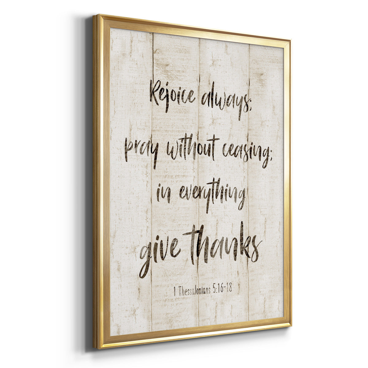 Rejoice Always - Modern Framed Canvas Print