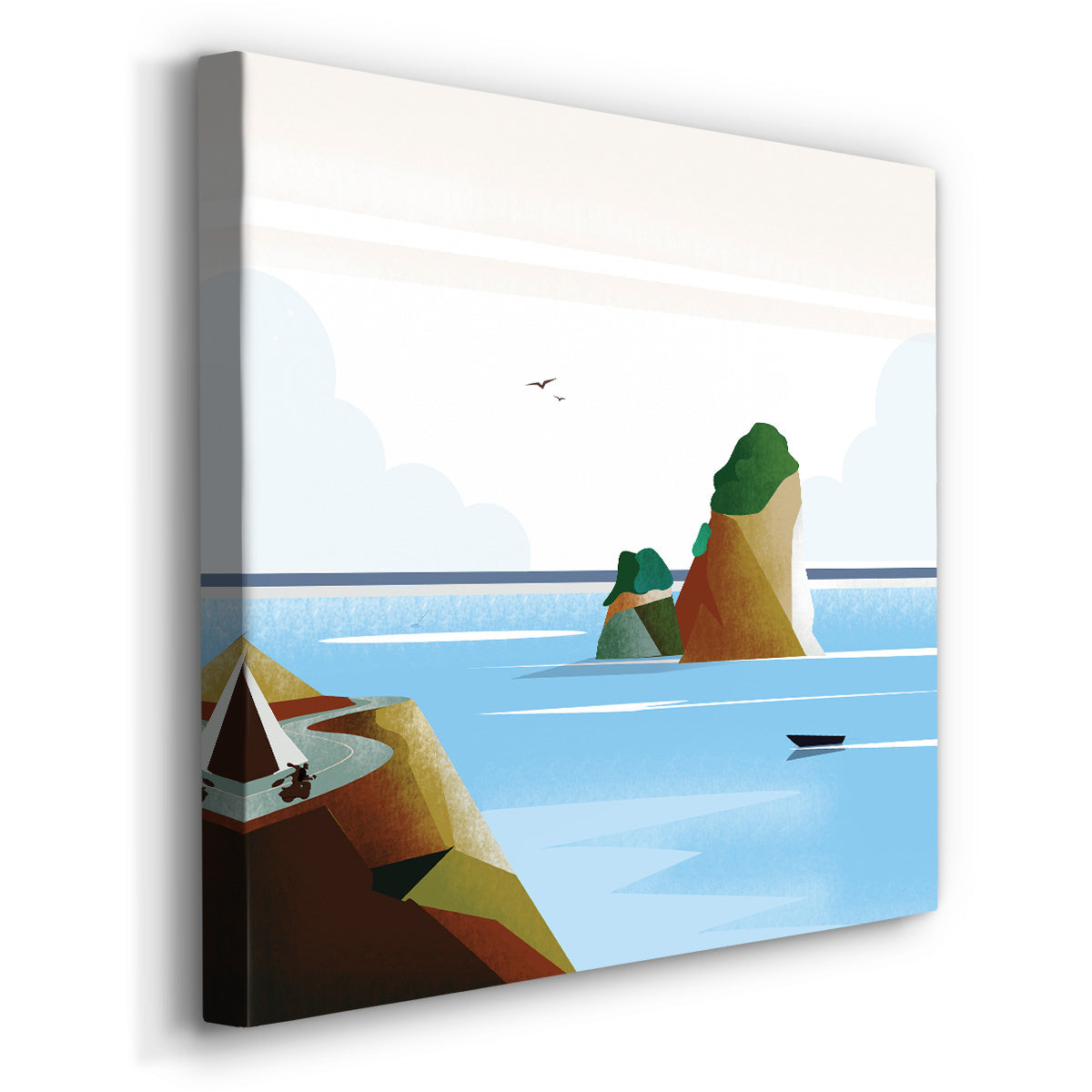 Illustrated Italian Landscape & Nature VI - Canvas Art Print