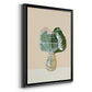 Woven Tropical Leaf II - Modern Framed Canvas Print